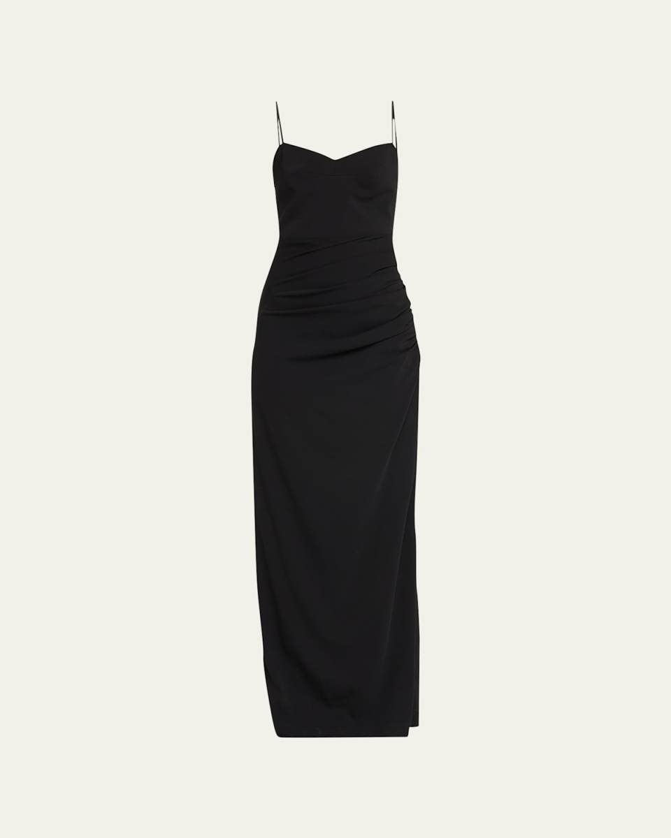 Vona Gathered Sweetheart Maxi Dress